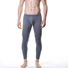 Men Modal Long Johns Mesh Thermal Pants Elastic Trousers Thermal Underwear Leggings M-XL J4U66