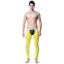 Men Modal Long Johns Spice Mesh Warm Thermal Trousers Underwear Legging Pants J4U66