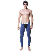 Men Modal Long Johns Spice Mesh Warm Thermal Trousers Underwear Legging Pants J4U66