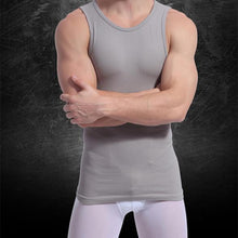 men muscle fitted body shaper boy tight stretch vest-shirts shapewearcasual slimming underwear J4U66