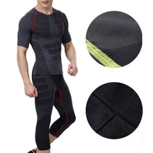 Men Pants Compression S Fittness Base Layers Skin Tights Cropped Tops J4U66