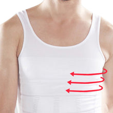 Men Shaper Vest Body Slimming Tummy Belly Waist Girdle Shirt Shapewear Underwear J4U66