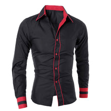 Men Shirt Fashion Brand Men'S TopLong-Sleeved Shirt Camisa Masculina Casual SlimDress Shirts Plus Size M- XXL J4U66