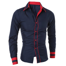 Men Shirt Fashion Brand Men'S TopLong-Sleeved Shirt Camisa Masculina Casual SlimDress Shirts Plus Size M- XXL J4U66