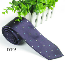 men silk vogue necktie tie wedding classic jacquard woven plain skinny lot color J4U66