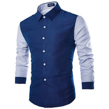 Men Slim Fit Dress Shirts Celebrity Fashion Business Casual Long Sleeve Fomal Shirt Top  J4U66