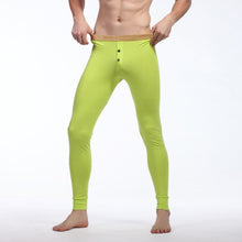 Men Soft Long Johns Warm Thermal Underwear Pants Gold Edge Cotton Buttons S-XL J4U66