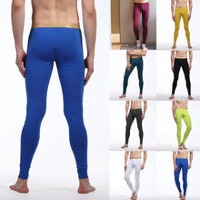 Men Soft Long Johns Warm Thermal Underwear Pants Gold Edge Cotton Buttons S-XL J4U66