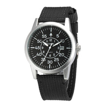 Men Stainless Steel Military Sport Date Analog Quartz army Style Wrist Watch J4U66