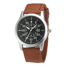 Men Stainless Steel Military Sport Date Analog Quartz army Style Wrist Watch J4U66