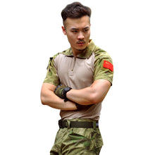 Men Army Combat Tactical T-shirts Military Short Sleeve Tops Camouflage Clothes CP ACU Tee Shirt Homme Multicamo J4U66