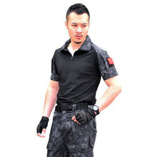 Men Army Combat Tactical T-shirts Military Short Sleeve Tops Camouflage Clothes CP ACU Tee Shirt Homme Multicamo J4U66