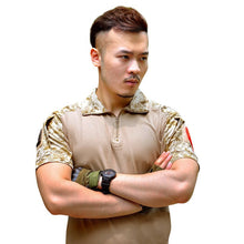 Men Army Combat Tactical T-shirts Military Short Sleeve Tops Camouflage Clothes CP ACU Tee Shirt Homme Multicamo J4U66