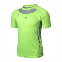 Men T-shirt Muscle Quick Dry Stretch Top Tee Shirt J4U66