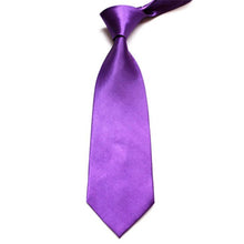 men ties stylish classic solid plain polyester silk jacquard woven tie necktie J4U66