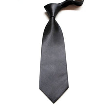 Men Ties Stylish Classic Solid Plain Polyester Silk Jacquard Woven Tie NecktieJFY66