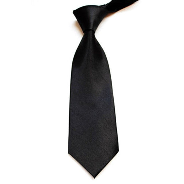 Men Ties Stylish Classic Solid Plain Polyester Silk Jacquard Woven Tie NecktieJFY66