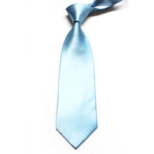 men ties stylish classic solid plain polyester silk jacquard woven tie necktie J4U66