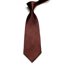 men ties stylish classic solid plain polyester silk jacquard woven tie necktie J4U66