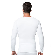 men tshirt boys ultra soft body shapercompression thermal long sleeve under t-shirts top J4U66