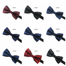Men Tuxedo Classic Bowtie Woven Dots Bow Tie Necktie Novelty Wedding Adjustable J4U66