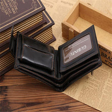 Men Wallet Coin Wallet Small Clutches Men's Purse Men Leather Card Cash Receipt Holder Eagle Pattern Horizontal Wallet  J4U66