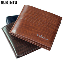 Men Wallets leather Bifold purse with coin pocket black brwon wallet Men Card Cash Holder bag multifunction  J4U66