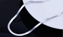 Men Women Flat Blade Body Chain Jewelry Short Paragraph Clavicle Chain Silver Choker Necklace  J4U66