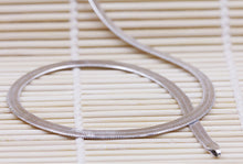 Men Women Flat Blade Body Chain Jewelry Short Paragraph Clavicle Chain Silver Choker Necklace  J4U66