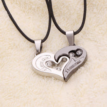 Men Women Lover Couple Necklace I Love You Heart Shape Pendant Necklaces Fashion Jewelry J4U66
