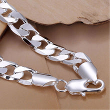Men's 8MM Chain BraceletWomen's DIY Jewelry Sliver Plated Lobster Clasp Link Bracelets J4U66