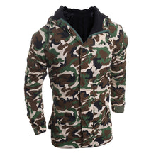 Men's Camouflage Wind Casual Warm Men Hooded Coat Jackets Snow Blouse Down & Parkas  J4U66