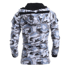 Men's Camouflage Wind Casual Warm Men Hooded Coat Jackets Snow Blouse Down & Parkas  J4U66