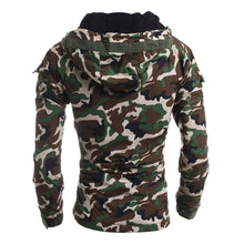 Men's Camouflage Wind Casual Warm Men Hooded Coat Jackets Snow Blouse Down & Parkas  J4U66