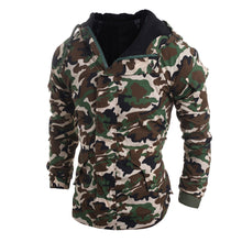 Men's Camouflage Wind Casual Warm Men Hooded Coat Jackets Snow Blouse Down & Parkas  J4U66