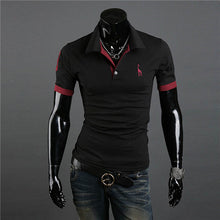 mens casual tops tee v neck polo shirts slim fit short sleeve clothes us m xxxl 10 colors J4U66