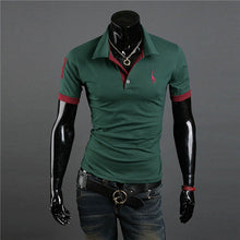 Men's Casual Tops Tee V Neck Polo Shirts Slim Fit Short Sleeve Clothes U-XXXL 10 Colors J4U66