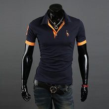 mens casual tops tee v neck polo shirts slim fit short sleeve clothes us m xxxl 10 colors J4U66