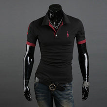 Men's Casual Tops Tee V Neck Polo Shirts Slim Fit Short Sleeve Clothes U-XXXL 10 Colors J4U66