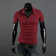 Men's Casual Tops Tee V Neck Polo Shirts Slim Fit Short Sleeve Clothes U-XXXL 10 Colors J4U66