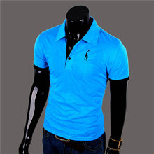 Men's Casual Tops Tee V Neck Polo Shirts Slim Fit Short Sleeve Clothes U-XXXL 10 Colors J4U66