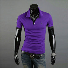 Men's Casual Tops Tee V Neck Polo Shirts Slim Fit Short Sleeve Clothes U-XXXL 10 Colors J4U66