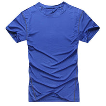 mens t-shirts top bodybuilding jersey swear quick dry tights tops J4U66