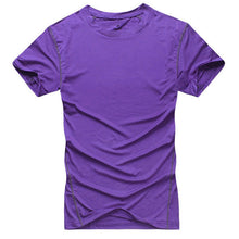 mens t-shirts top bodybuilding jersey swear quick dry tights tops J4U66