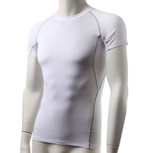 Men's Short Sleeve Compression S T-shirts Tees Base Layer Casual Tight Tops J4U66