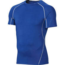 Men's Short Sleeve Compression S T-shirts Tees Base Layer Casual Tight Tops J4U66
