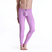 Men's Soft Long Johns Pants Warm Thermal Underwear Low Rise Underpants M L XL J4U66