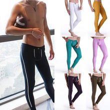 Men's Soft Long Johns Pants Warm Thermal Underwear Low Rise Underpants M L XL J4U66