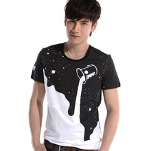 Men's 3D Designer Tees Shirt Short Sleeve T-shirts Milk Printed Cotton Plus Size Men Tshirt Homme J4U66