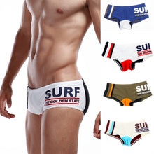 Men's Swimwear Boxers Color Matching Mens Trunks Nylon Suit Beachwear Homme J4U66